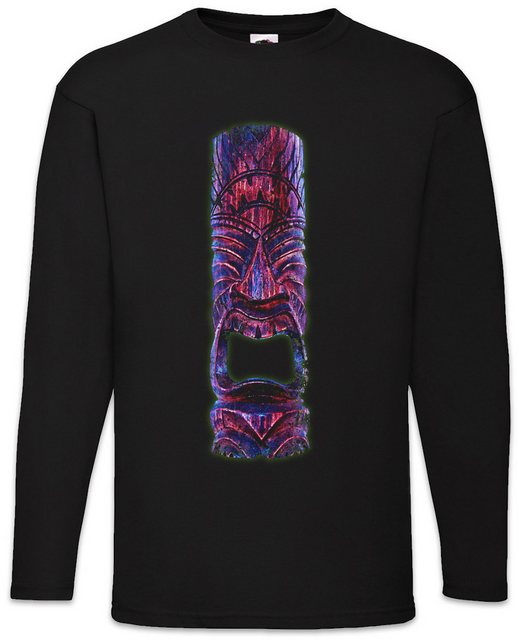 Urban Backwoods Langarmshirt Tiki Head I Langarm T-Shirt Maori Hawaii Tatto günstig online kaufen