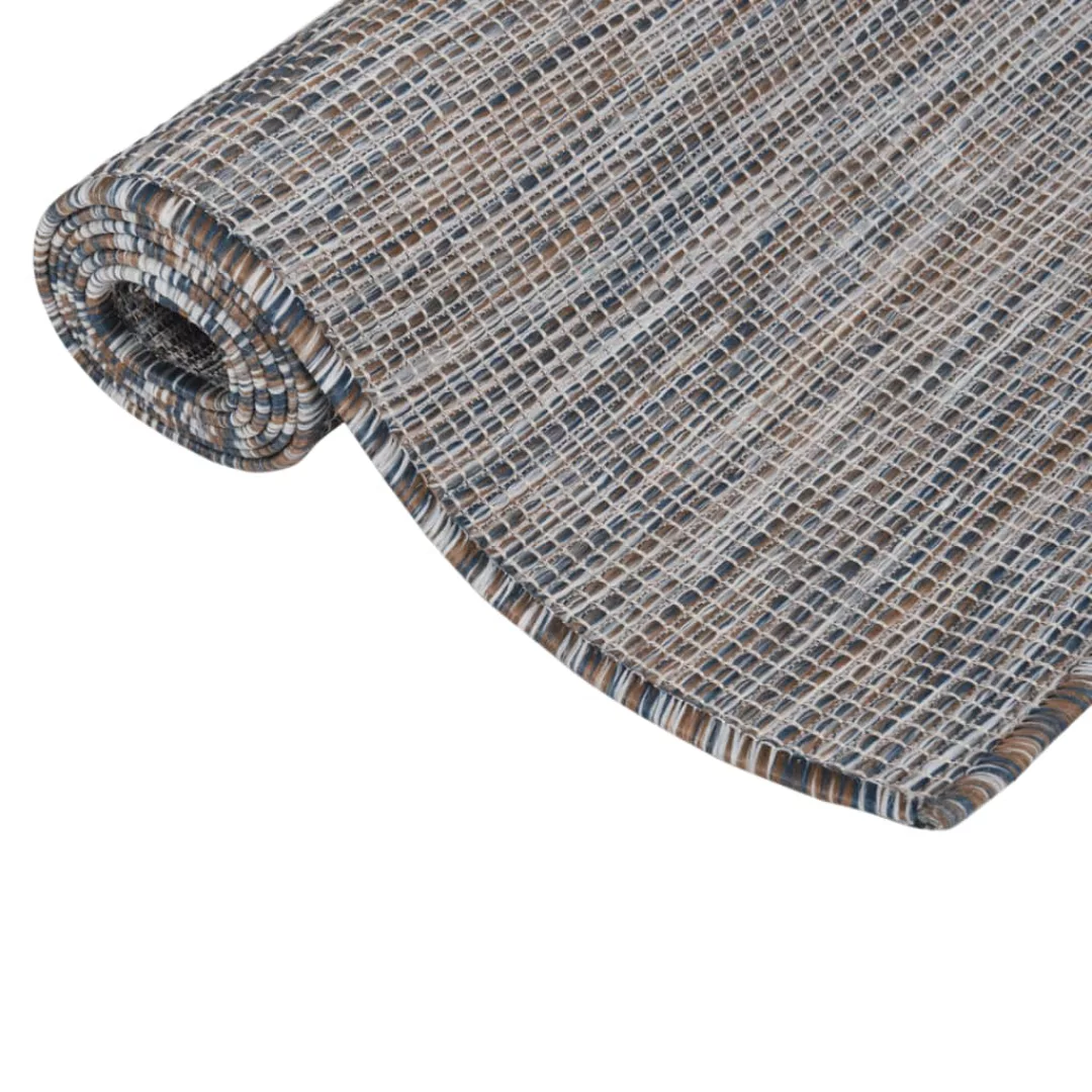 Vidaxl Outdoor-teppich Flachgewebe 160x230 Cm Braun Und Schwarz günstig online kaufen