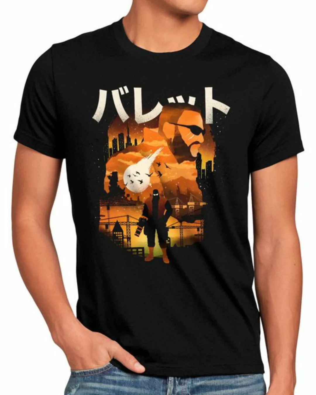 style3 Print-Shirt Herren T-Shirt Barret Gunner final fantasy 7 VII chocobo günstig online kaufen