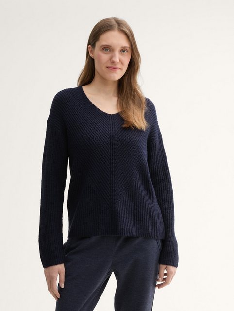 TOM TAILOR Strickpullover mit V-Ausschnitt günstig online kaufen