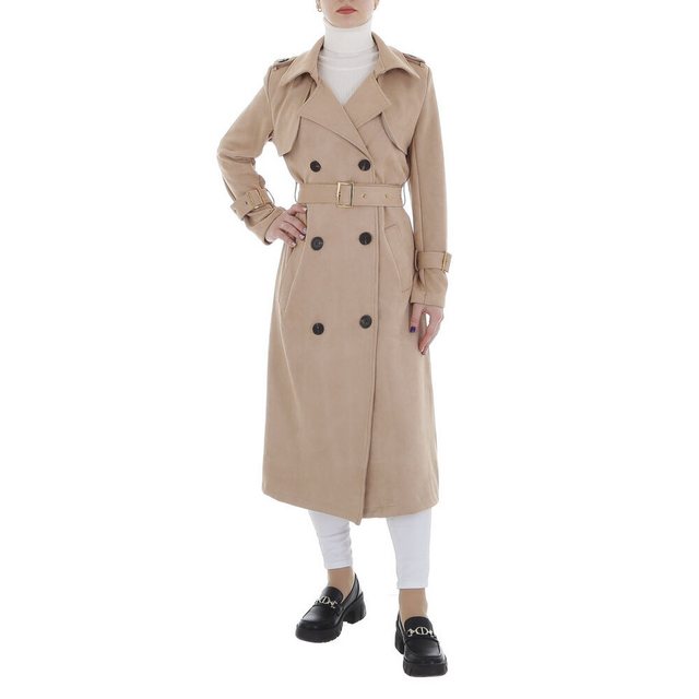 Ital-Design Trenchcoat Damen Elegant (86099060) Trenchcoat in Hellbraun günstig online kaufen