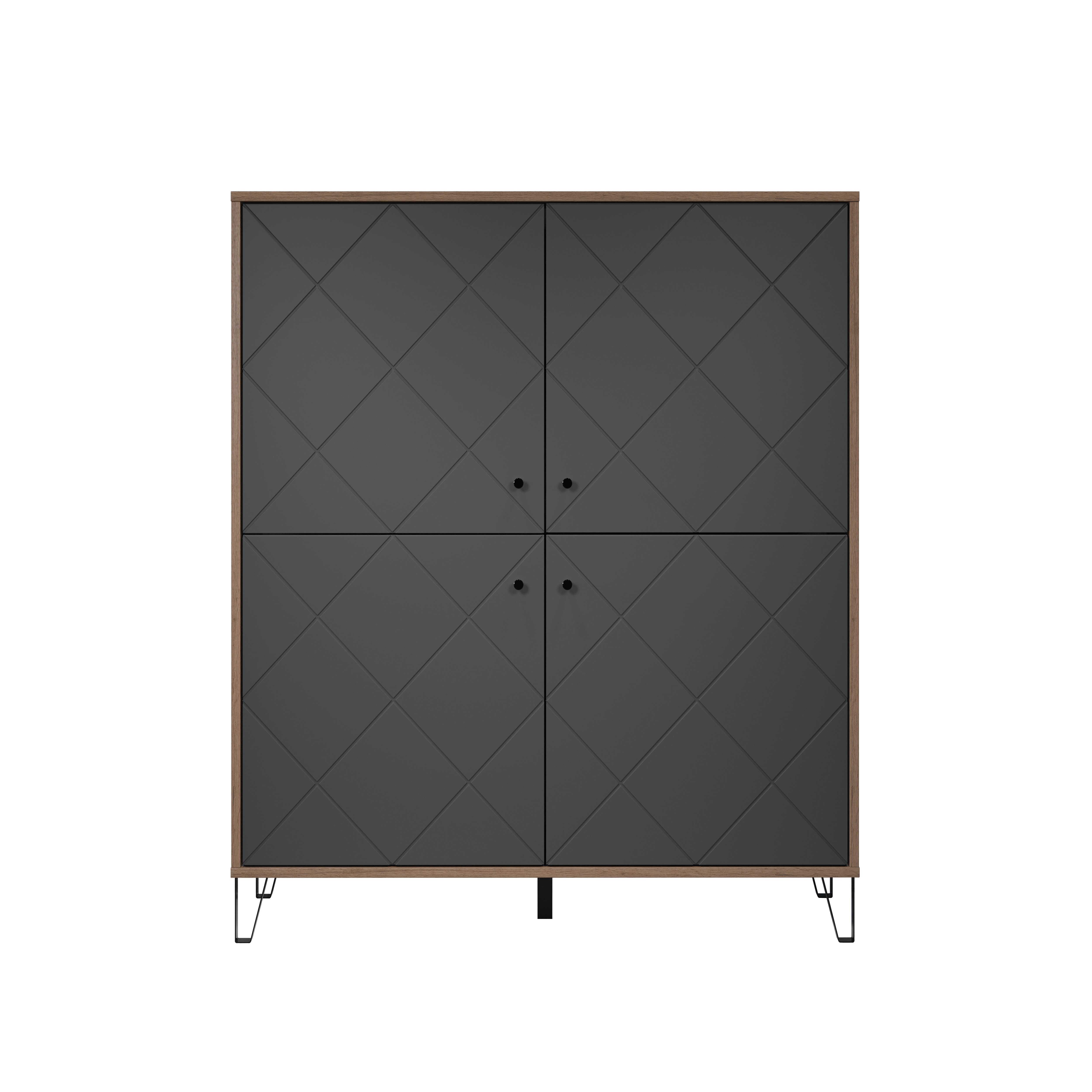 Places of Style Highboard "Molveno", (1 St.), Highboard mit 4 Türen & Soft- günstig online kaufen