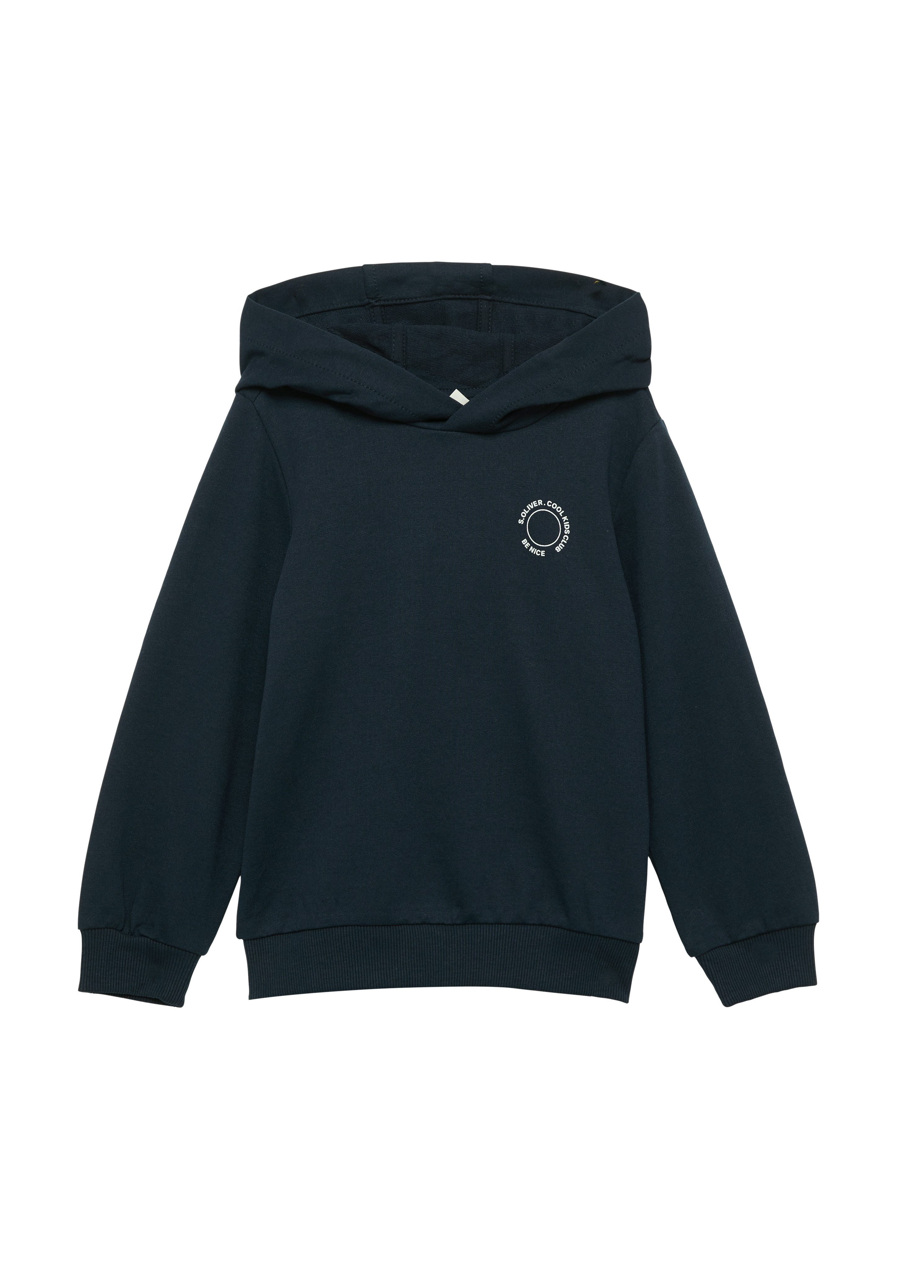 s.Oliver Junior Kapuzensweatshirt mit Logo-Print günstig online kaufen