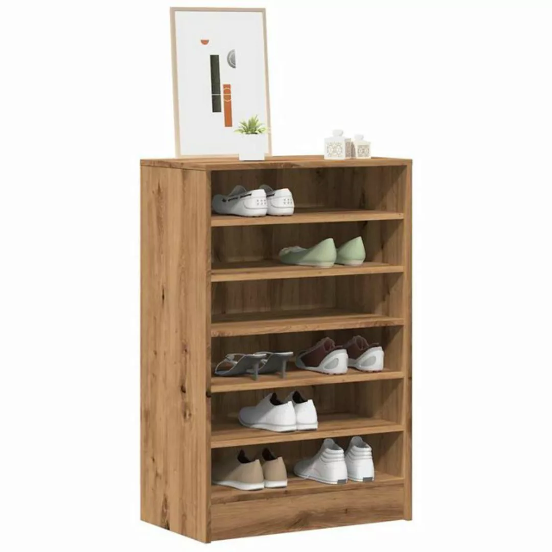 vidaXL Schuhschrank Schuhschrank Artisan-Eiche 60x35x92 cm Holzwerkstoff günstig online kaufen