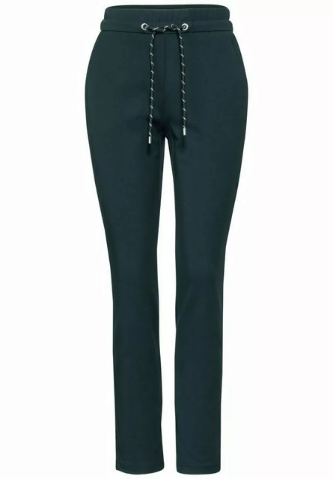 Cecil Stoffhose NOS Style Tracey Jersey Solid, fir green günstig online kaufen
