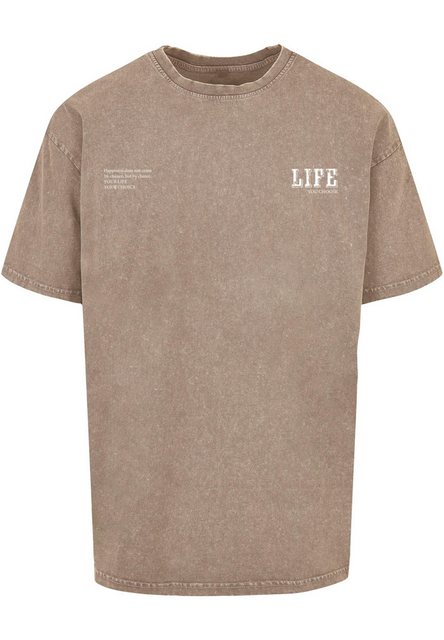 Merchcode T-Shirt Merchcode Herren Life Acid Washed Oversized Tee (1-tlg) günstig online kaufen
