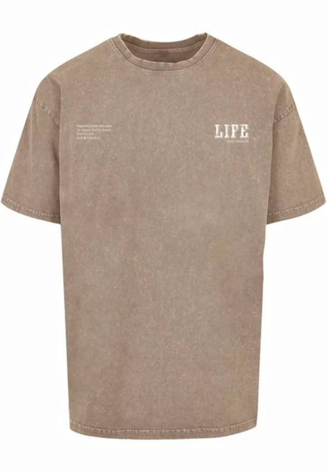 Merchcode T-Shirt Merchcode Herren Life Acid Washed Oversized Tee (1-tlg) günstig online kaufen