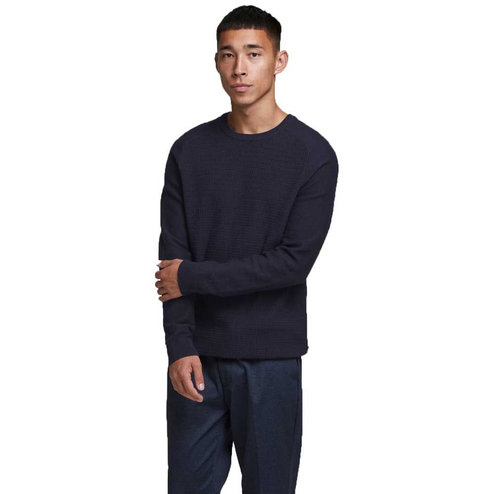 Jack & Jones Bla Adam Knit Crew Pullover M Maritime Blue günstig online kaufen