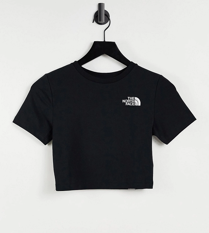 The North Face – Kurz geschnittenes T-Shirt in Schwarz, exklusiv bei ASOS günstig online kaufen