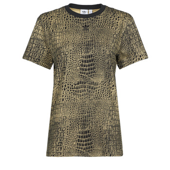 Adidas Originals Kurzarm T-shirt 42 Black / Beige Tone günstig online kaufen