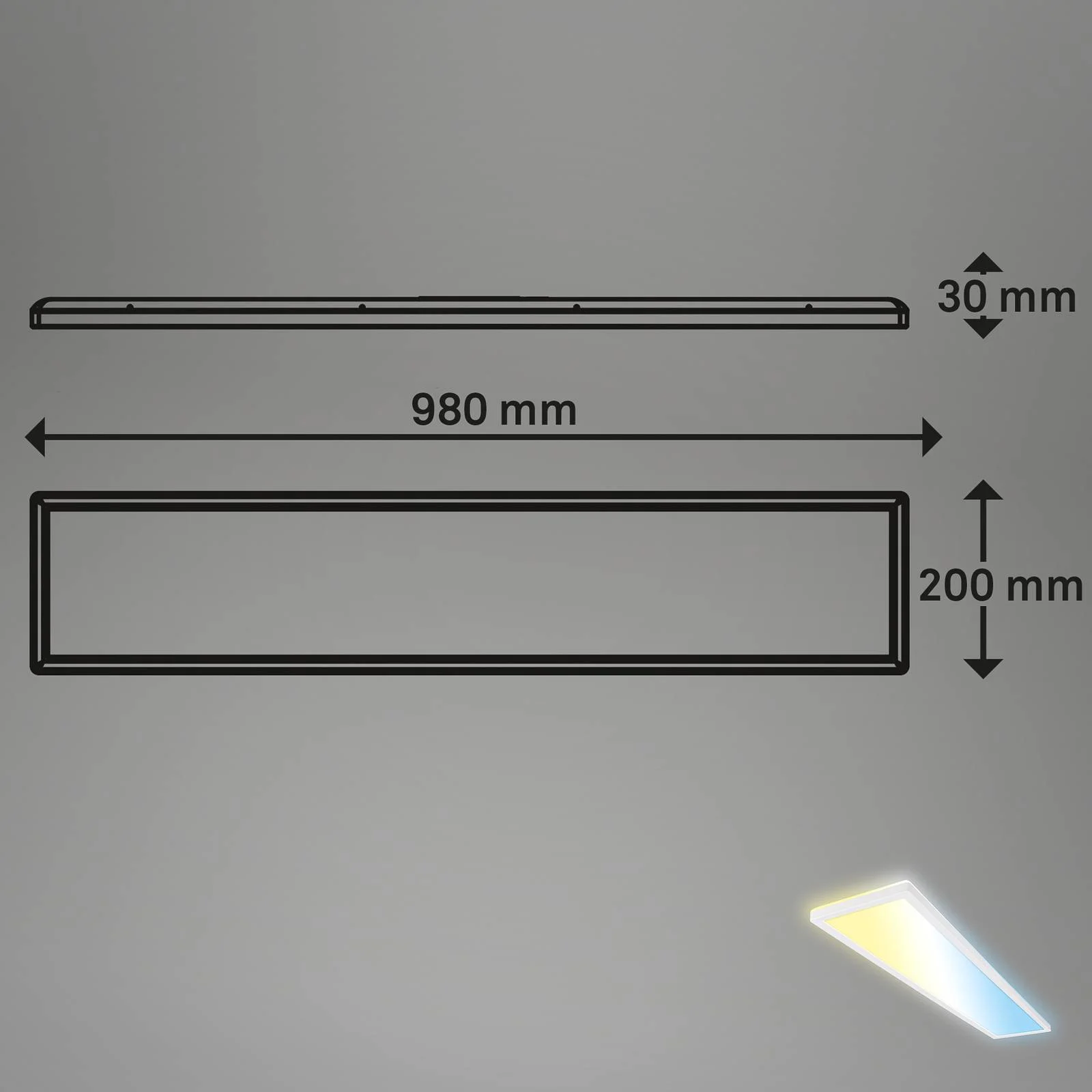 Smarte LED-Deckenleuchte Tava, 98x20 cm, CCT, dimmbar günstig online kaufen