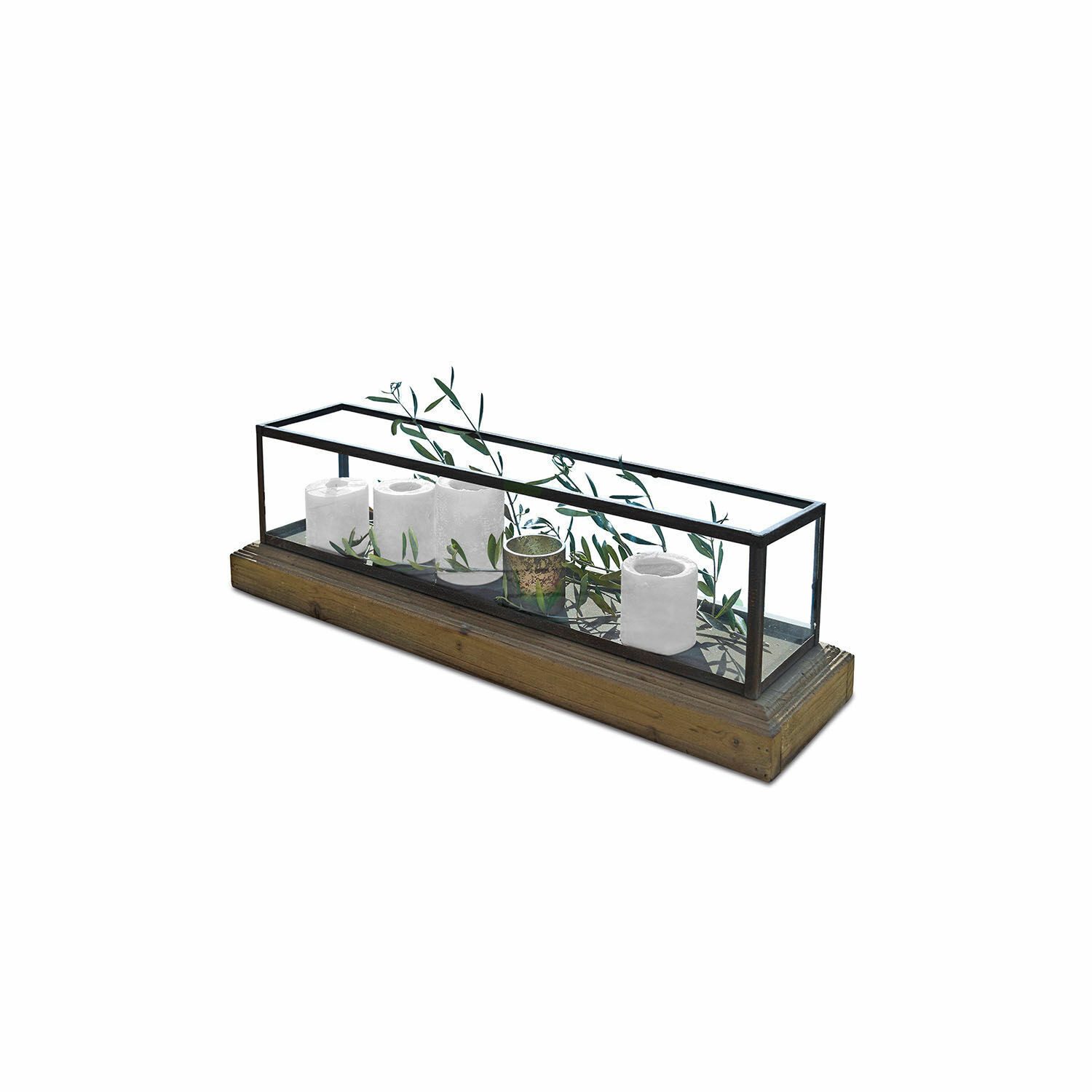 Mirabeau Windlicht Windlicht Curgy braun/klar günstig online kaufen