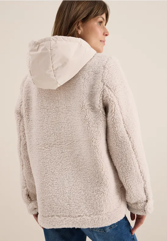 Teddy-Overshirt mit Kapuze günstig online kaufen