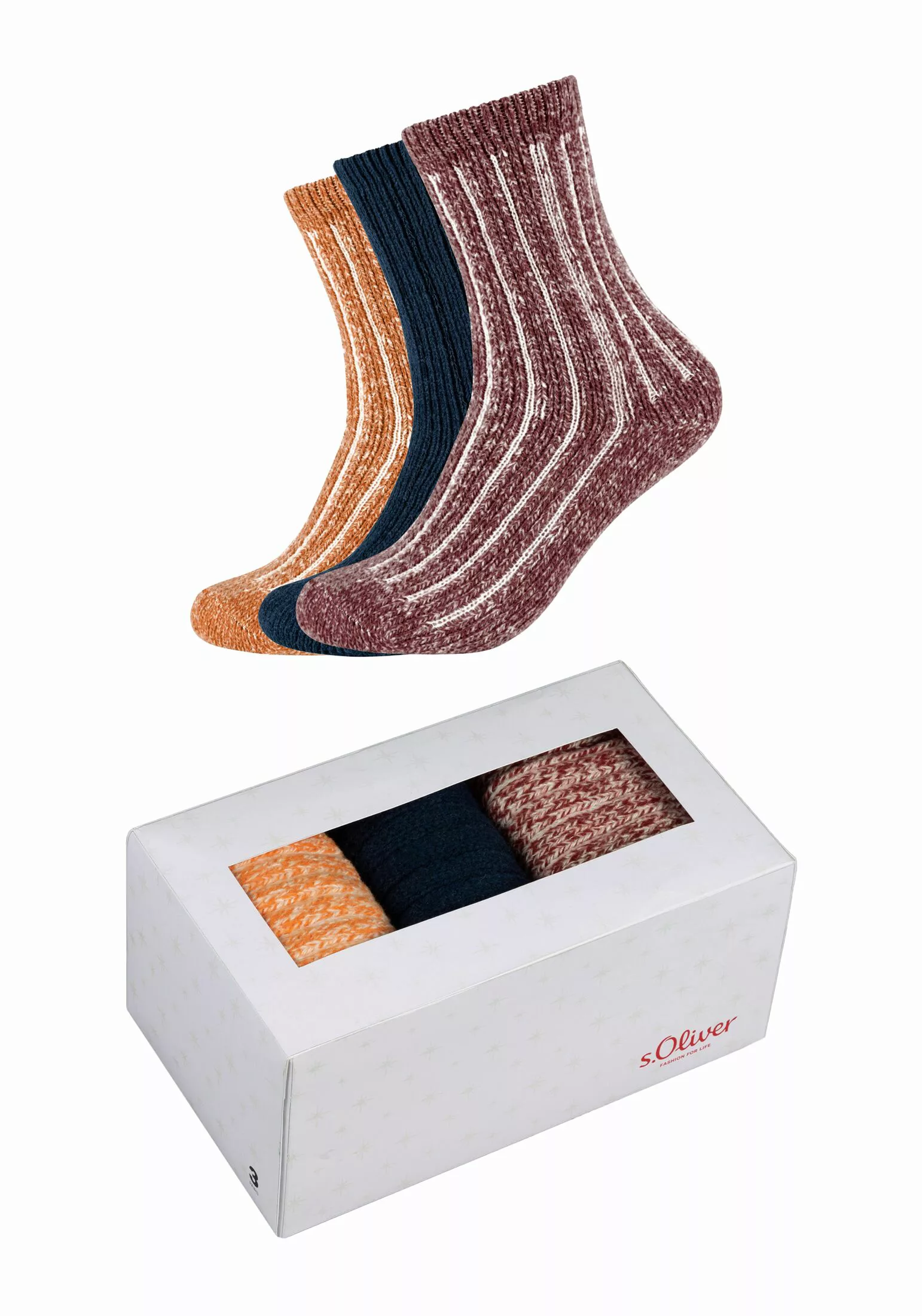 s.Oliver Socken "Sockenbox 3er Pack" günstig online kaufen