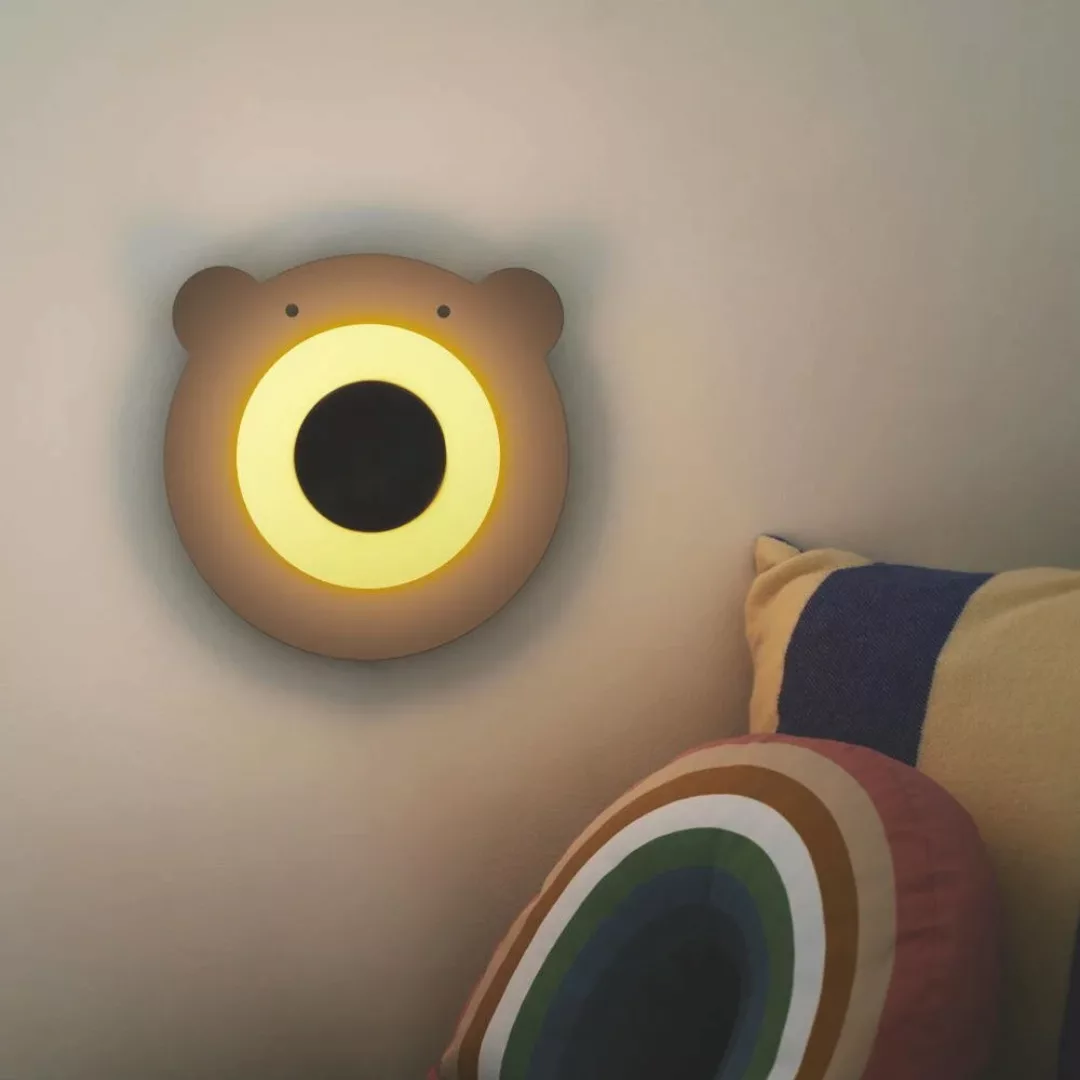Wandleuchte Bruna Bear in Braun E14 günstig online kaufen