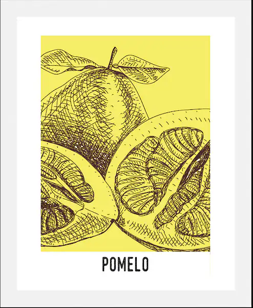queence Bild »Pomelo«, Obst-Obst Bilder-Kunst-Abstrakt-Essen-Lebensmittel-S günstig online kaufen