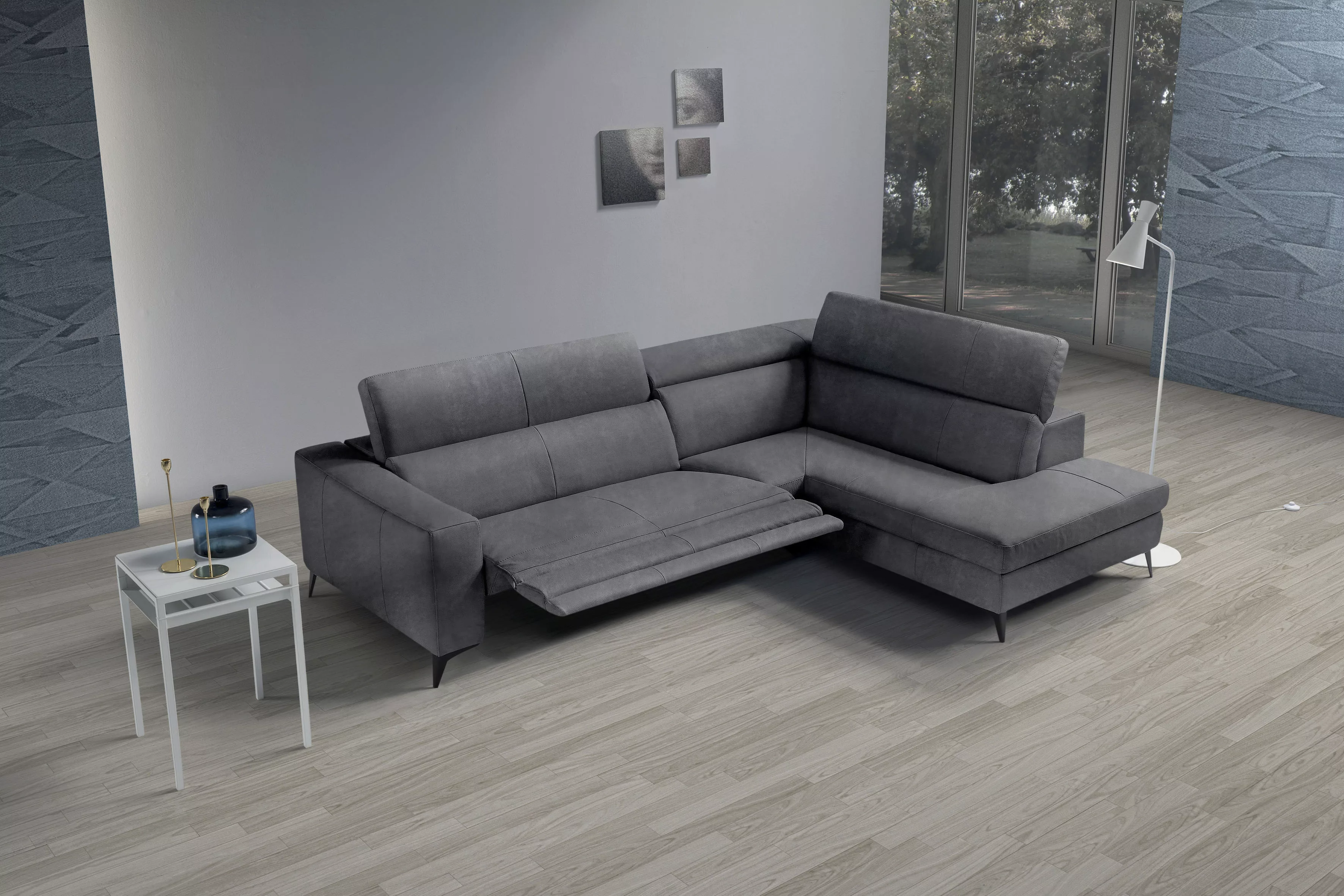 Egoitaliano Ecksofa »Edith, Designsofa mit hohem Sitzkomfort, L-Form«, inkl günstig online kaufen