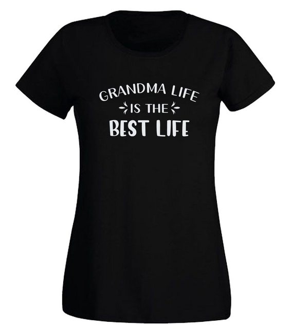 G-graphics T-Shirt Damen T-Shirt - Grandma life is the best life Slim-fit-S günstig online kaufen