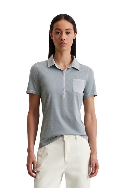 Marc O'Polo Poloshirt mit Material-Mix-Details günstig online kaufen