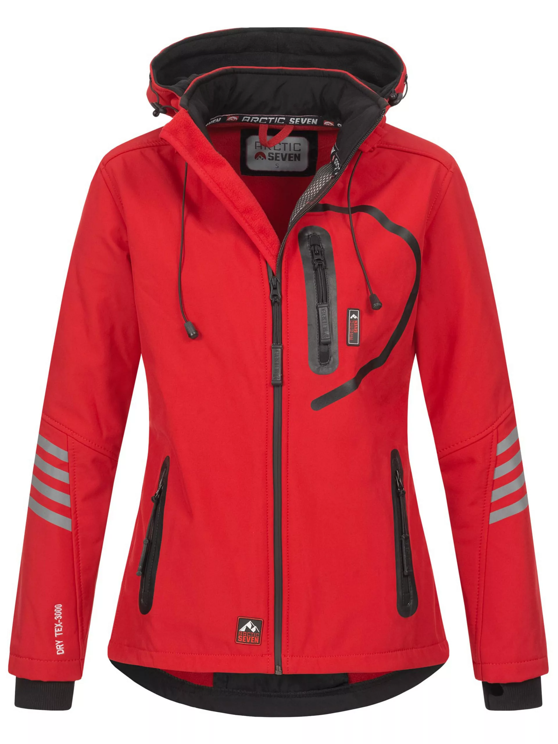 Arctic Seven Softshelljacke "ASNicolia", funktionale Outdoorjacke mit abneh günstig online kaufen