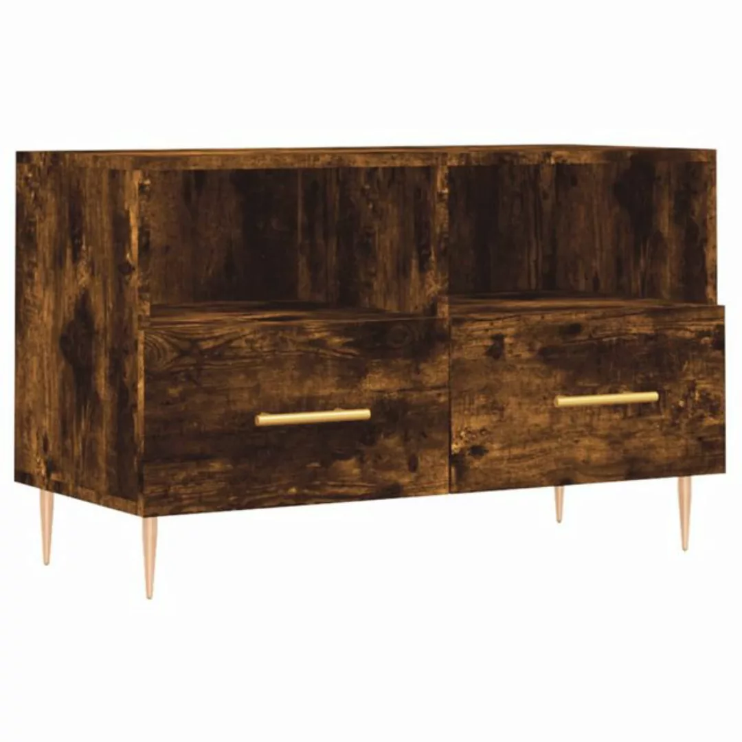 vidaXL TV-Schrank TV-Schrank Räuchereiche 80x36x50 cm Holzwerkstoff (1-St) günstig online kaufen