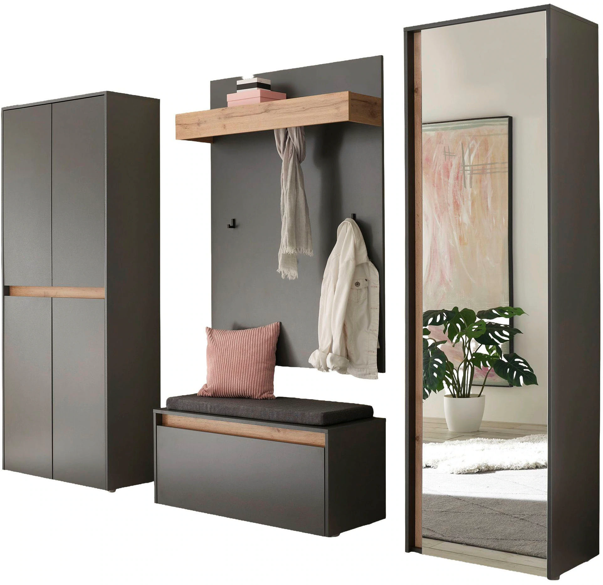 INOSIGN Garderoben-Set "City/Giron, moderne Garderobe, viel Stauraum, ca. 4 günstig online kaufen