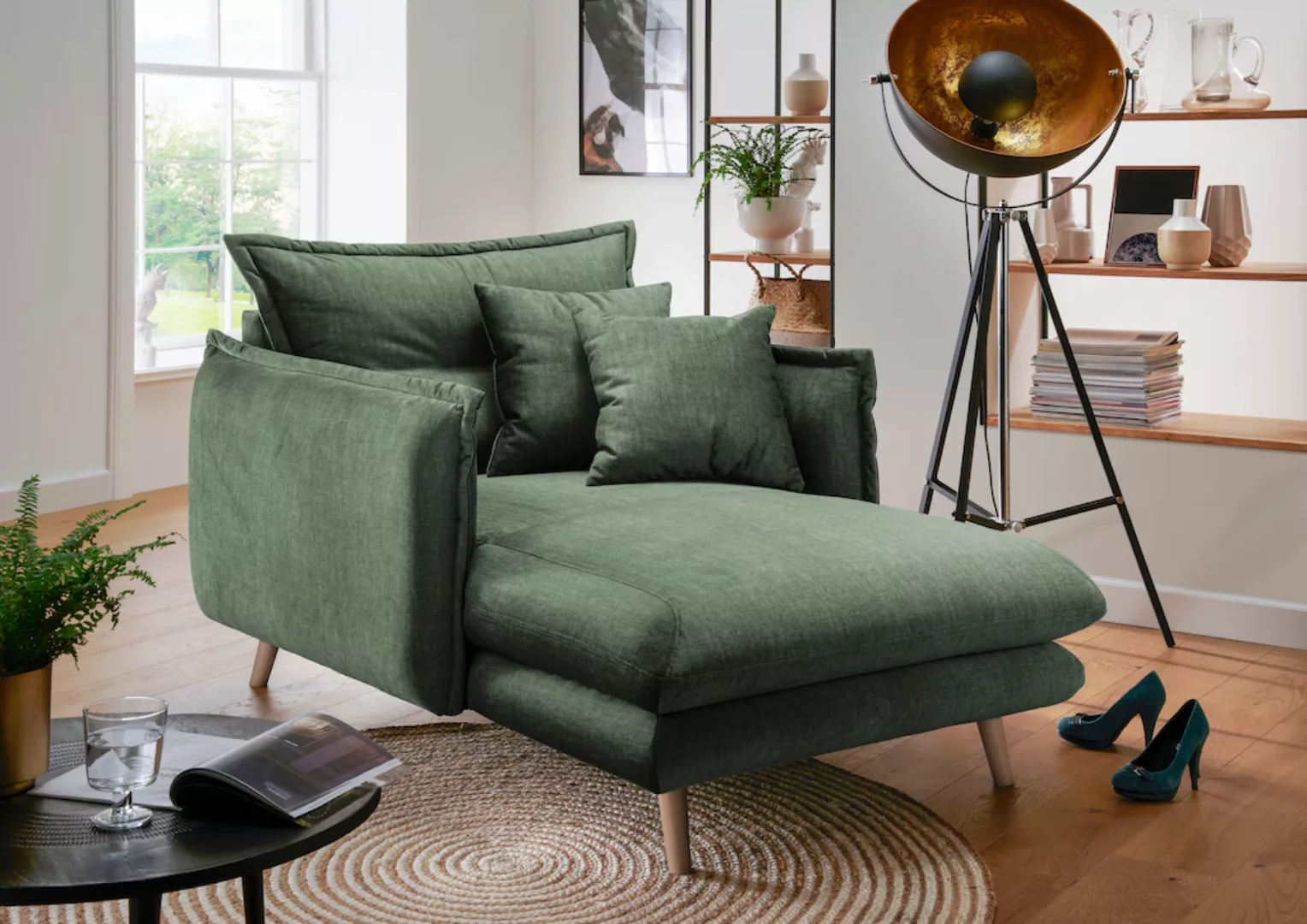 INOSIGN Loveseat "Lazio", moderner Sessel mit einer bequemen Polsterung, 2 günstig online kaufen