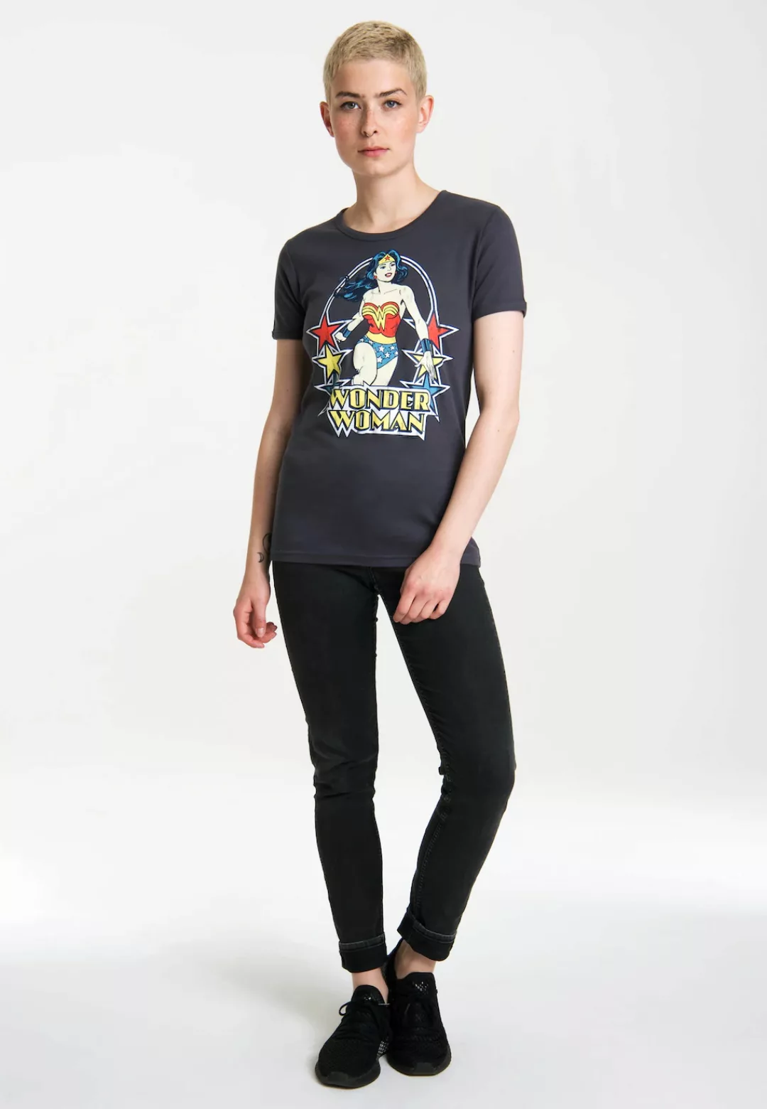 LOGOSHIRT T-Shirt "Wonder Woman – Stars" günstig online kaufen