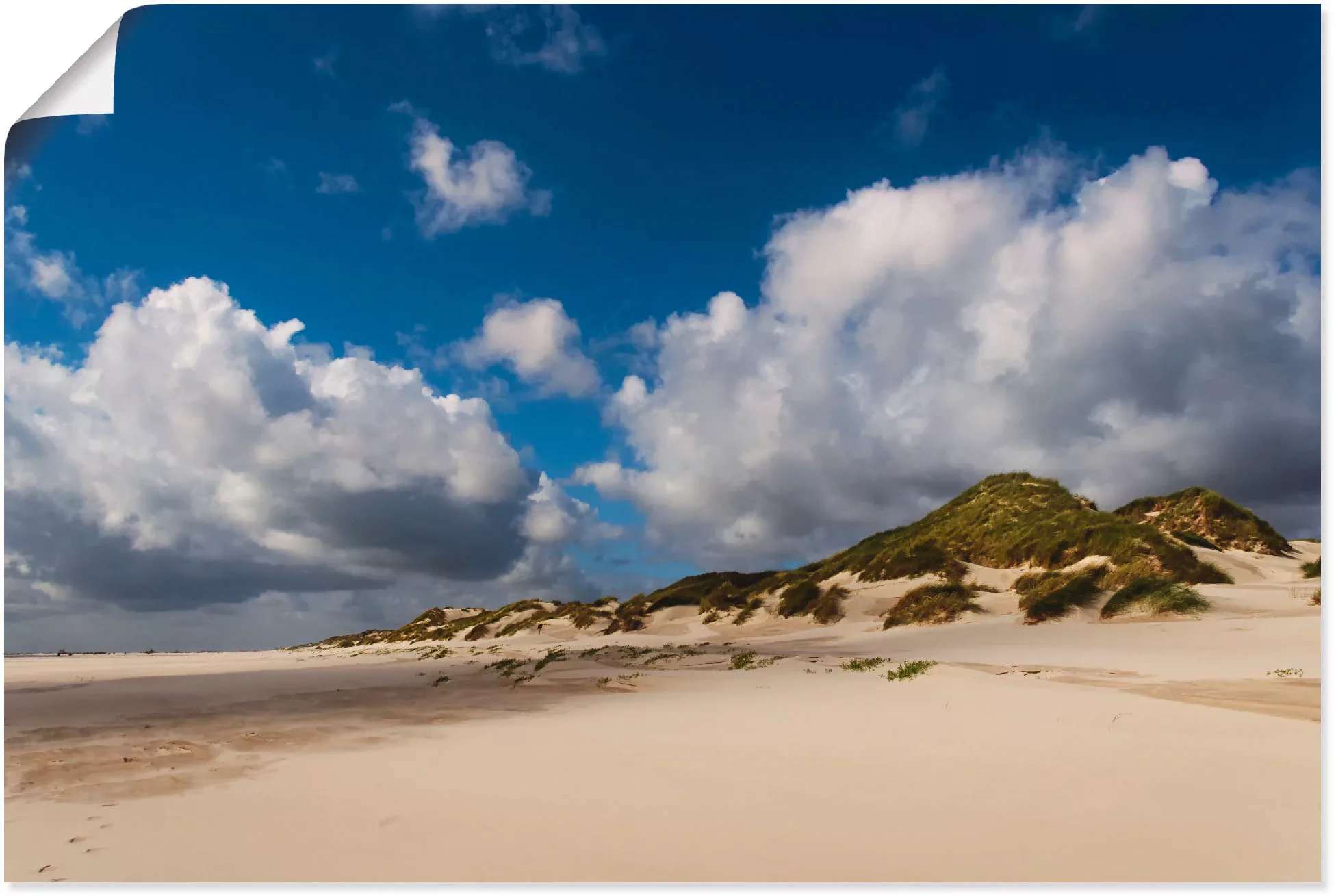 Artland Wandbild "Wolkenimpression Amrum", Küste, (1 St.), als Leinwandbild günstig online kaufen