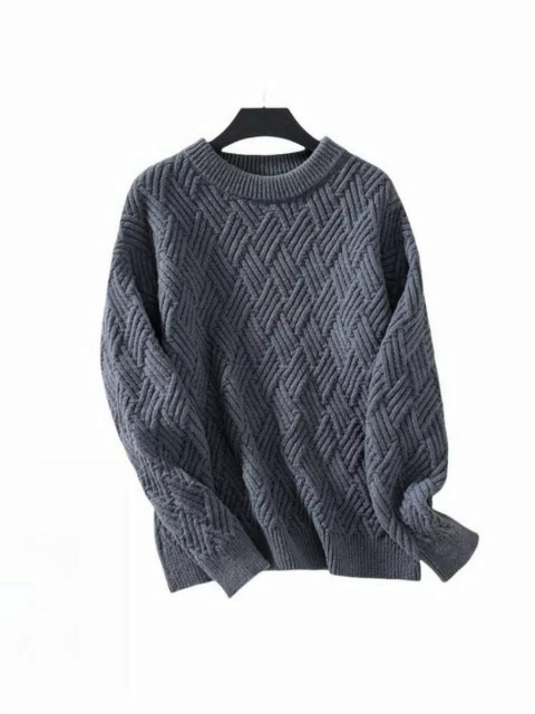 Nebelmeer Strickpullover Pullover Pullover Damen Lockerer Große Größe Stric günstig online kaufen