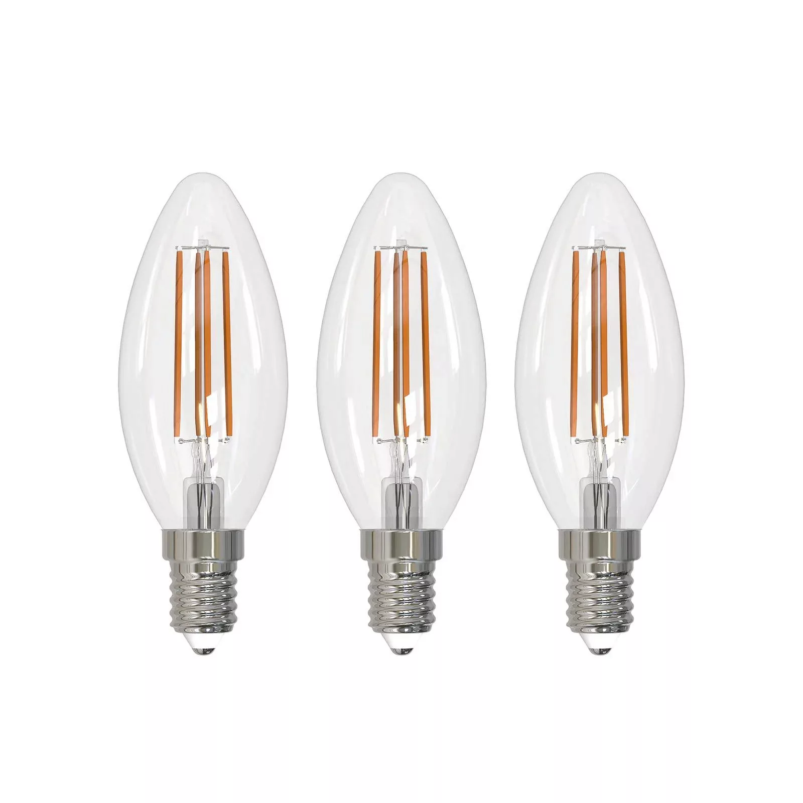 Arcchio LED-Leuchtmittel Filament E14 Kerze, 3er-Set, 4000 K günstig online kaufen