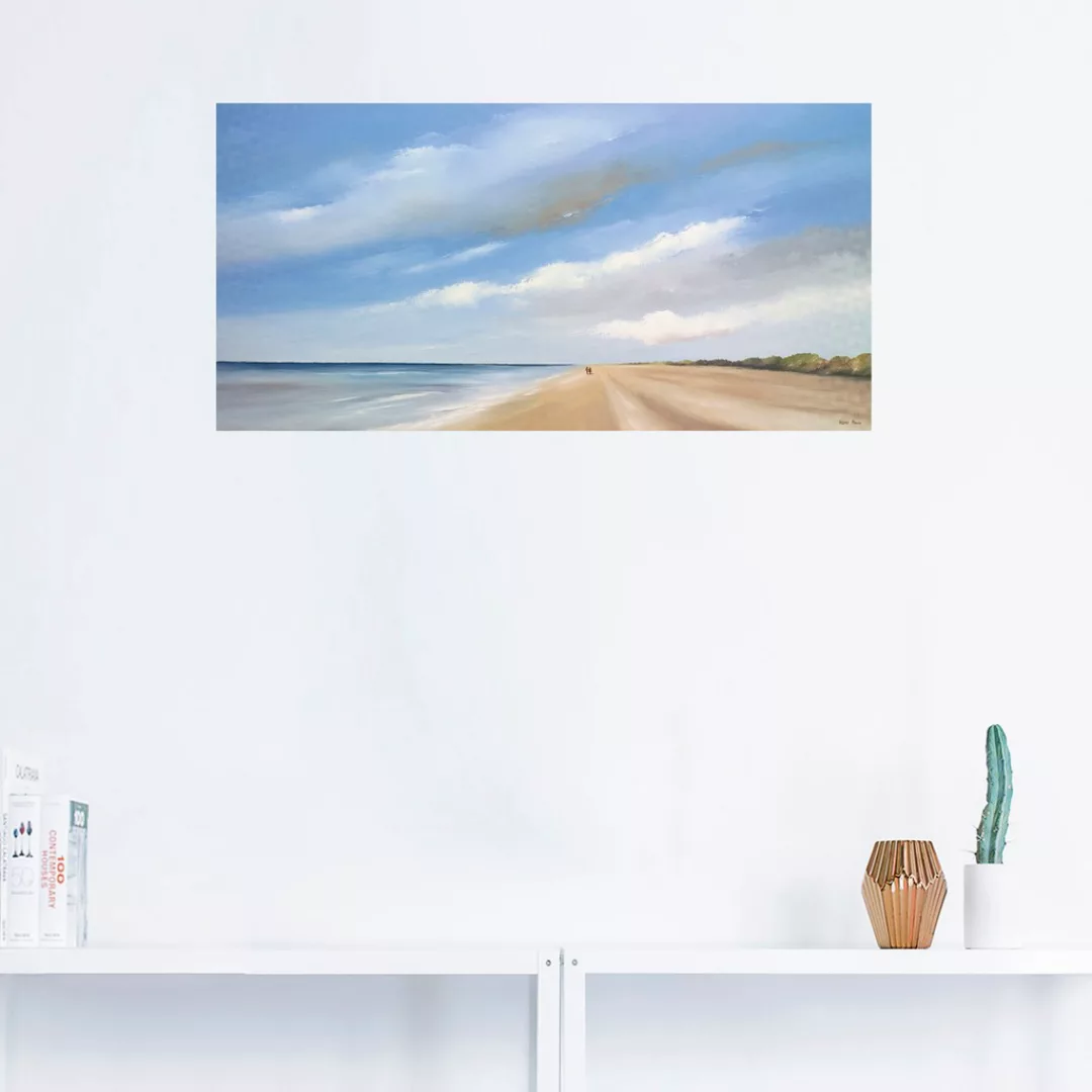 Artland Wandbild "Am Strand entlang III", Strand, (1 St.), als Leinwandbild günstig online kaufen