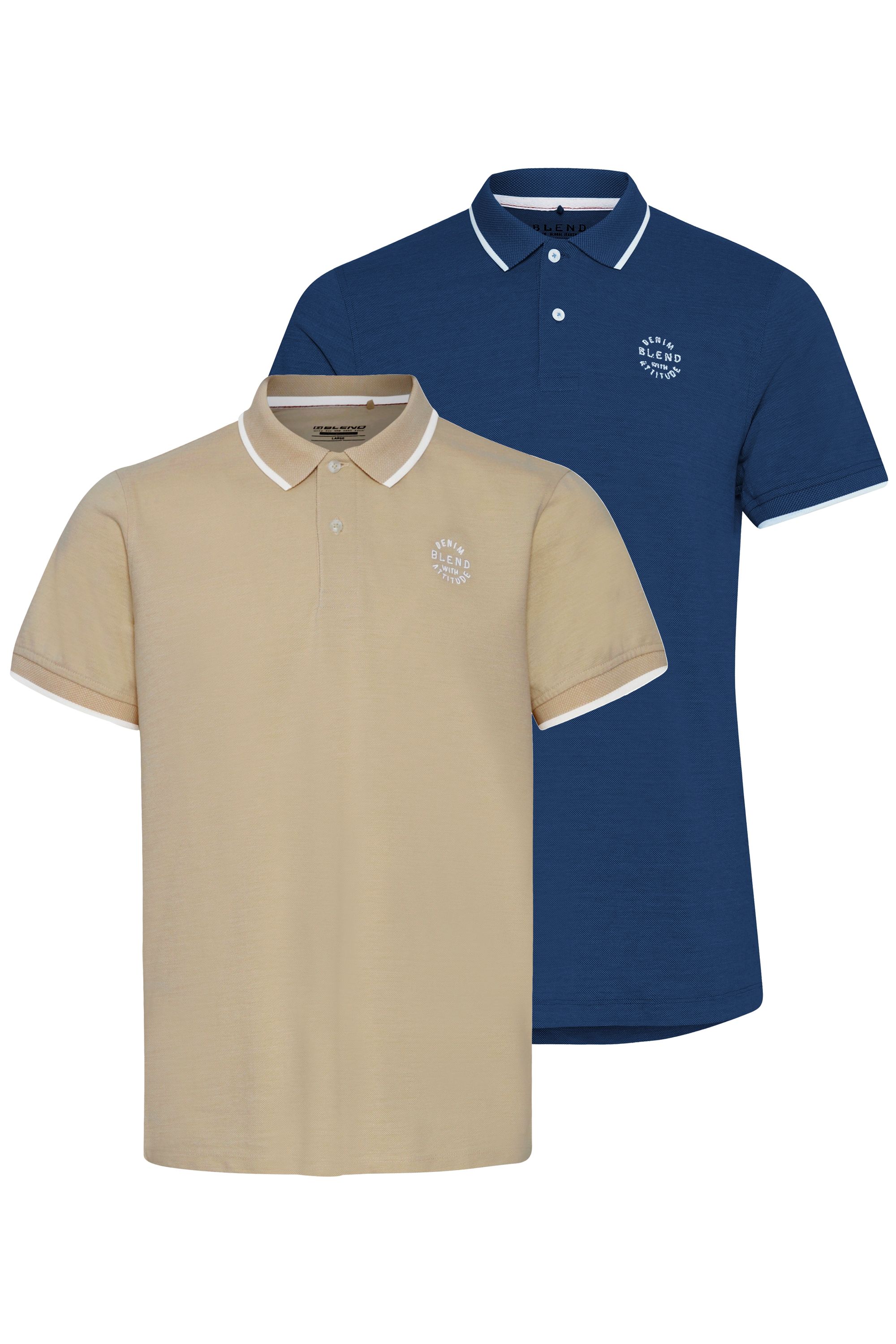 Blend Poloshirt "Poloshirt BHPolo 2-Pack" günstig online kaufen