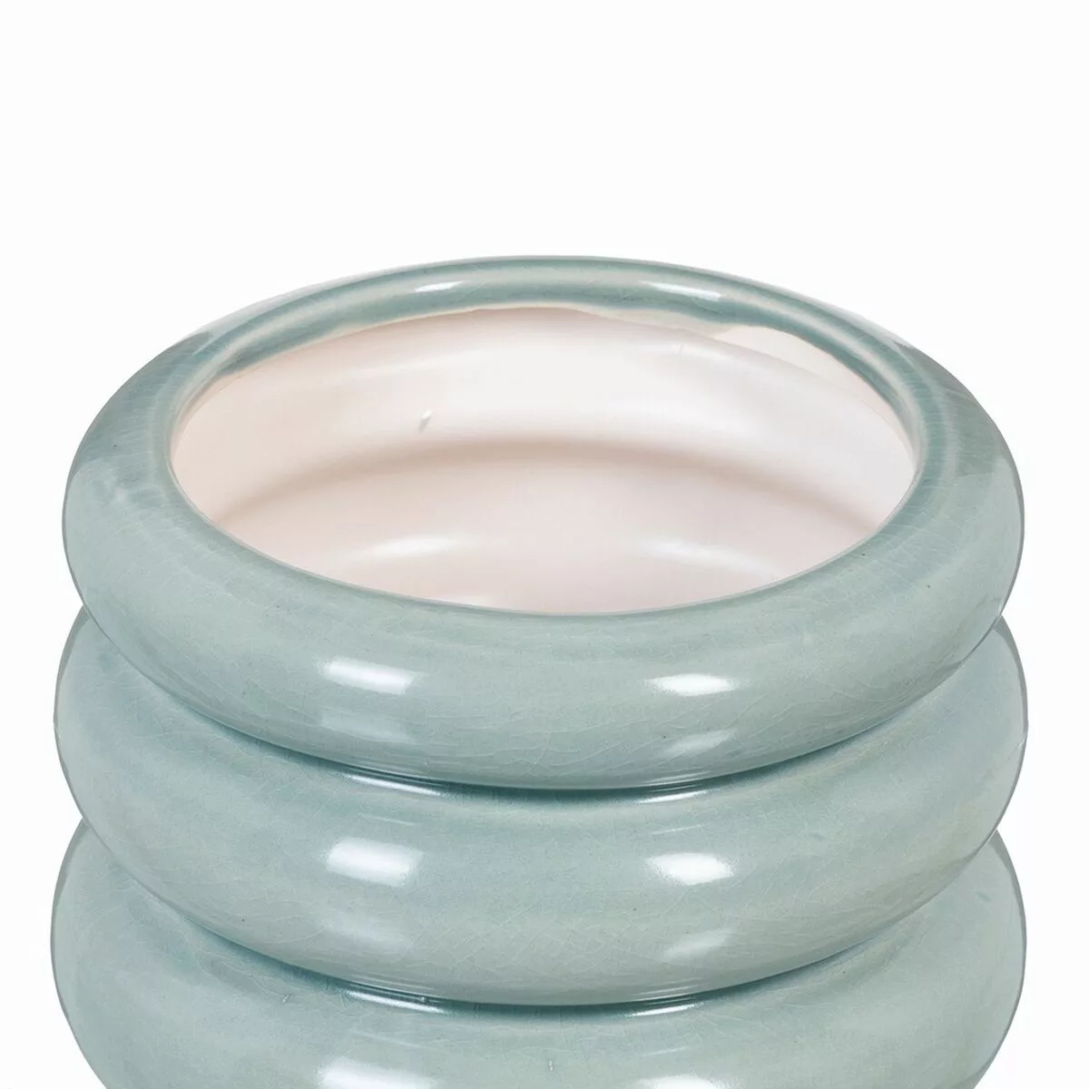 Vase 16,5 X 16,5 X 12,5 Cm Aus Keramik Blau günstig online kaufen