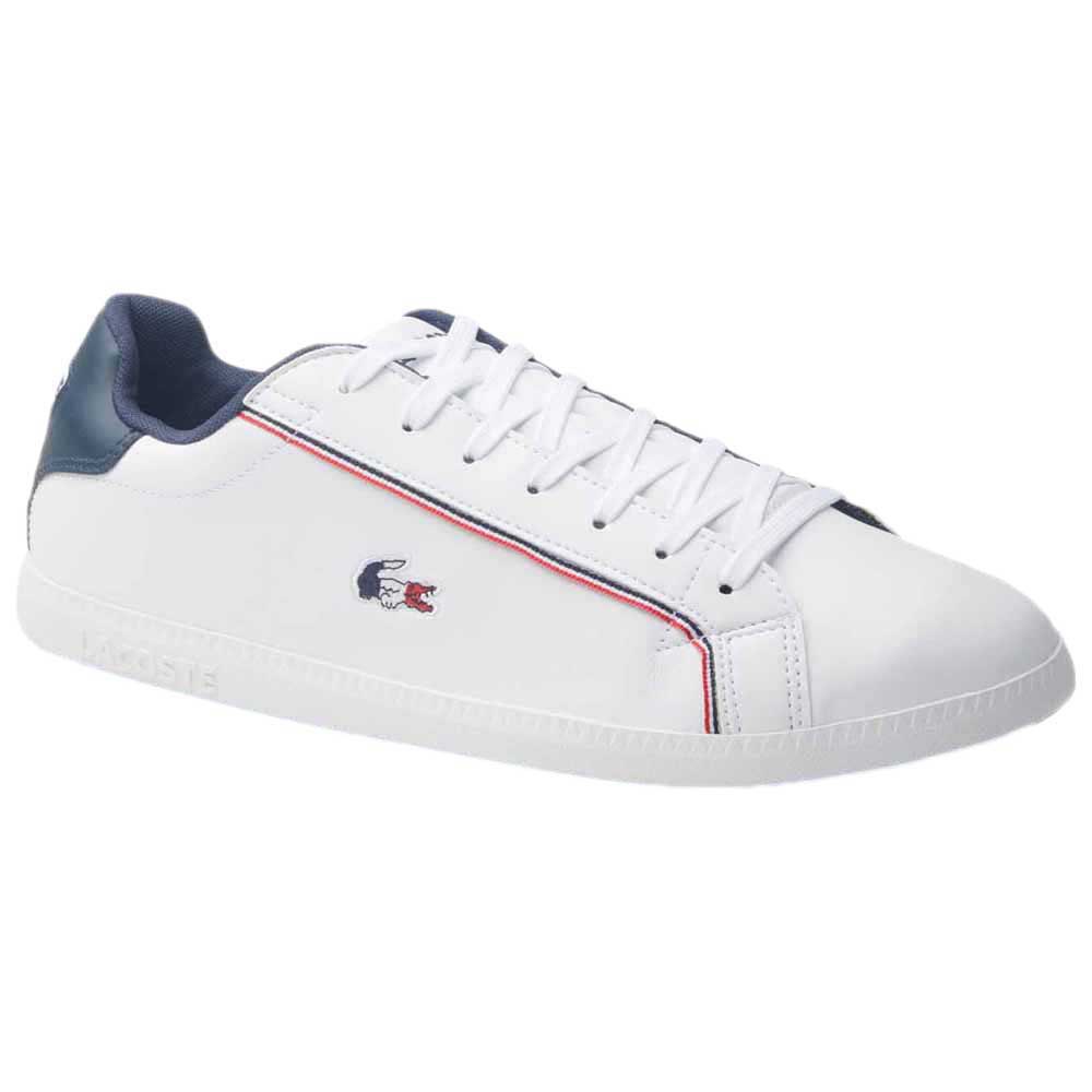 Lacoste Graduate Tricolor Leather Sportschuhe EU 41 Black / Blue / Grey günstig online kaufen