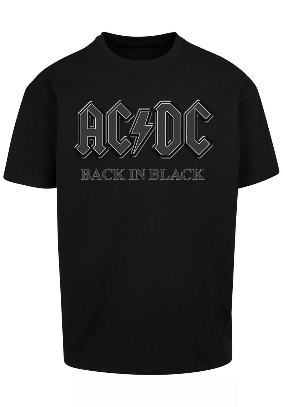 F4NT4STIC T-Shirt "ACDC Rock Band Shirt Back in Black", Print günstig online kaufen