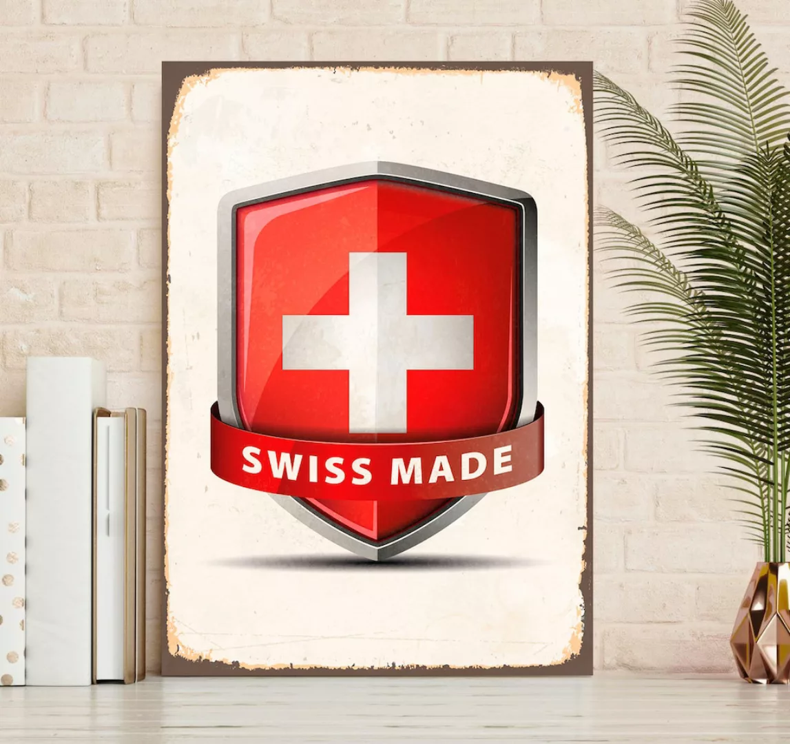 queence Metallbild "Swiss Made", (1 St.) günstig online kaufen