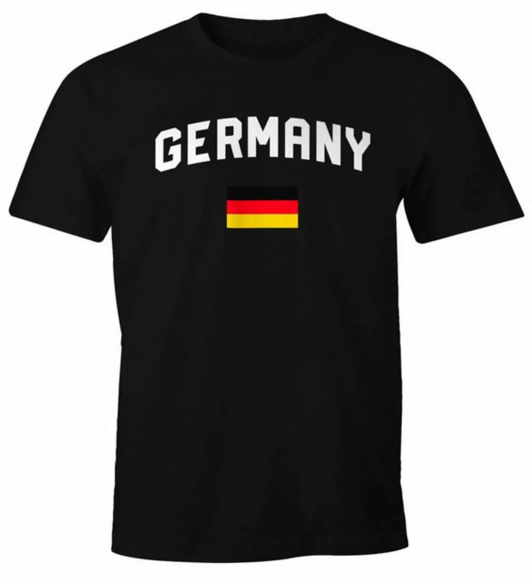 MoonWorks Print-Shirt Moonworks® Herren Deutschland Fan-Shirt T-Shirt Fußba günstig online kaufen
