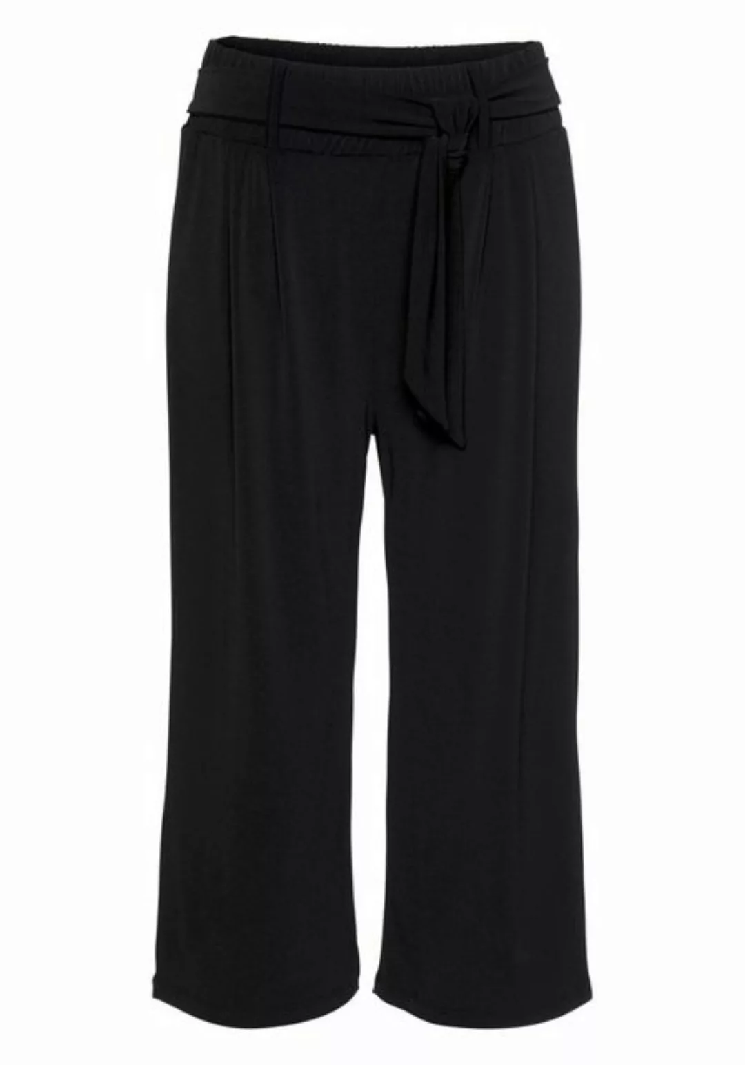 LASCANA Culotte (mit Bindegürtel) in 7/8-Länge und Bindegürtel, Stoffhose, günstig online kaufen