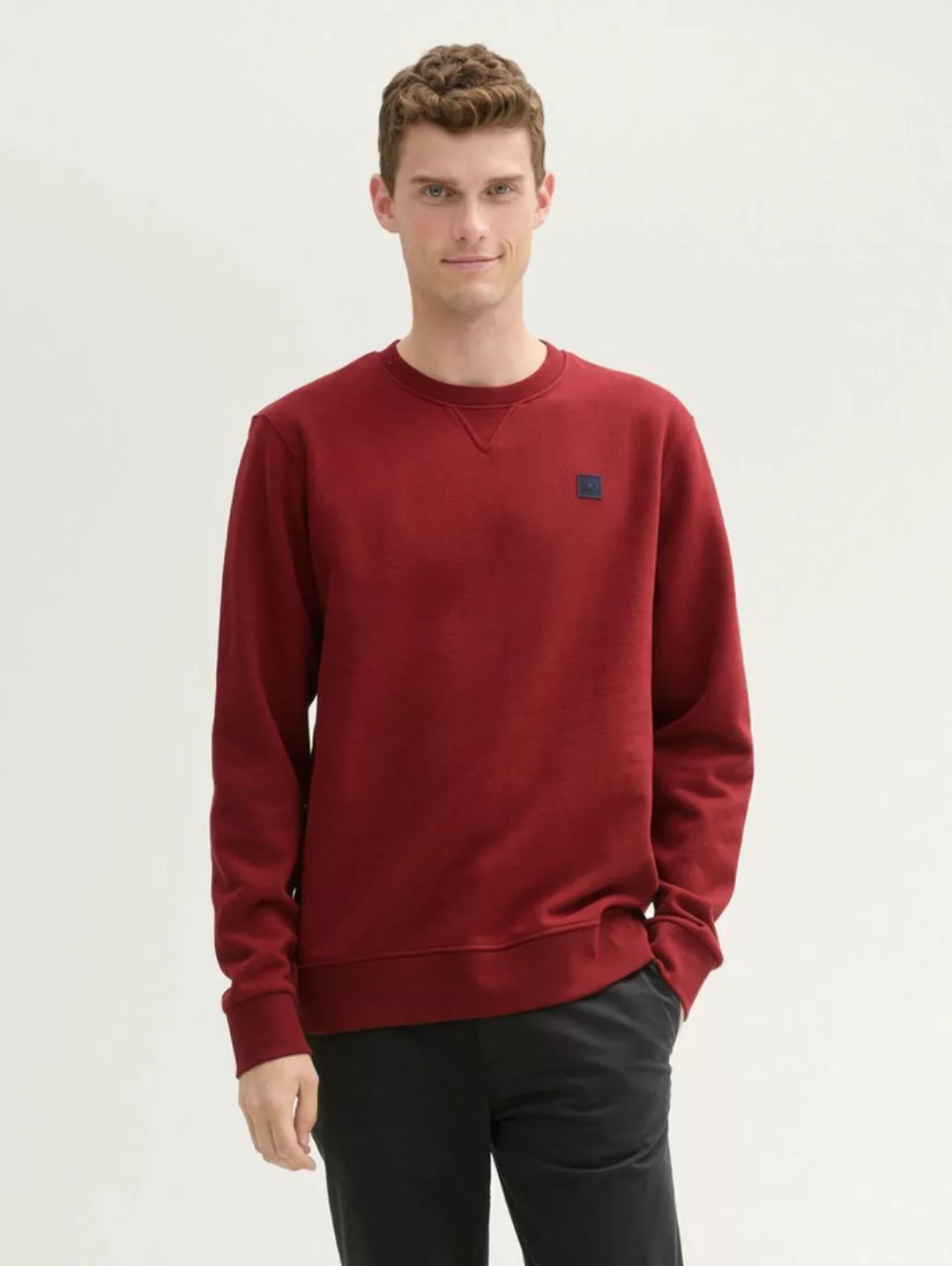 TOM TAILOR Sweatshirt Sweatshirt mit Logo Badge günstig online kaufen