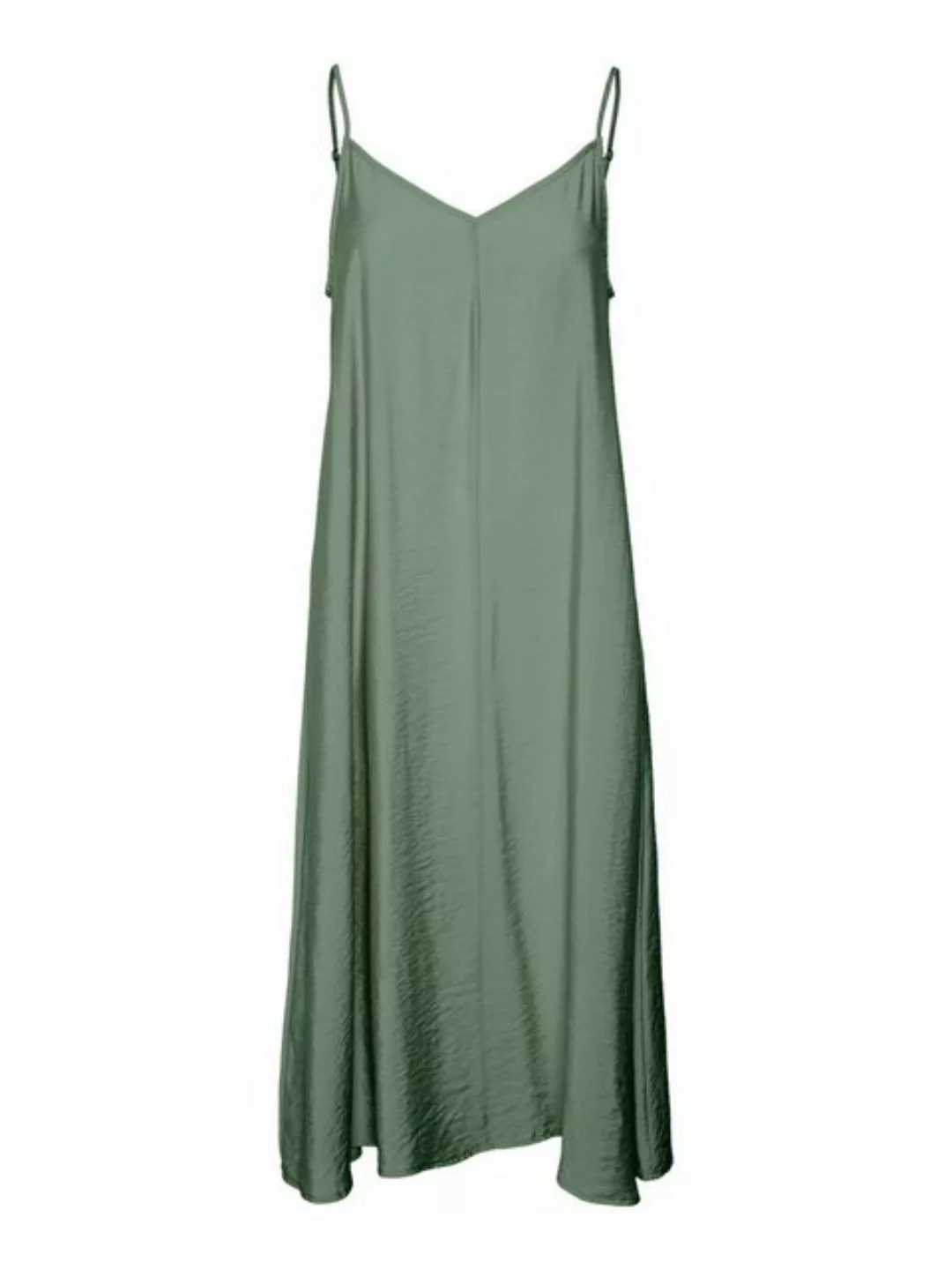 Vero Moda Shirtkleid Legeres Spaghettiträger Kleid mit Seidenoptik Wadenlan günstig online kaufen