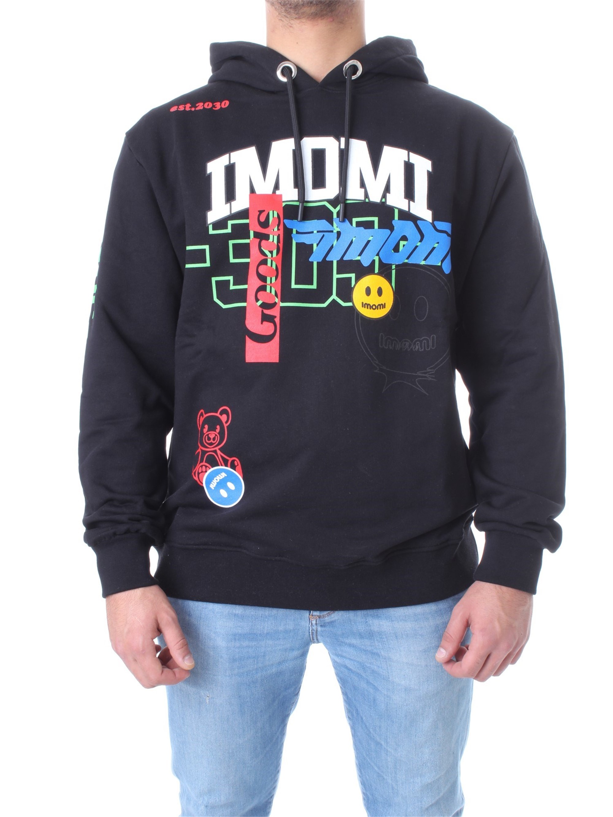 IMOMI Sweatshirt Unisex schwarz cotone günstig online kaufen