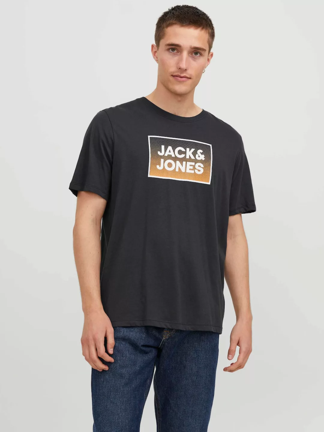 Jack & Jones T-Shirt "JJSTEEL TEE SS CREW NECK" günstig online kaufen