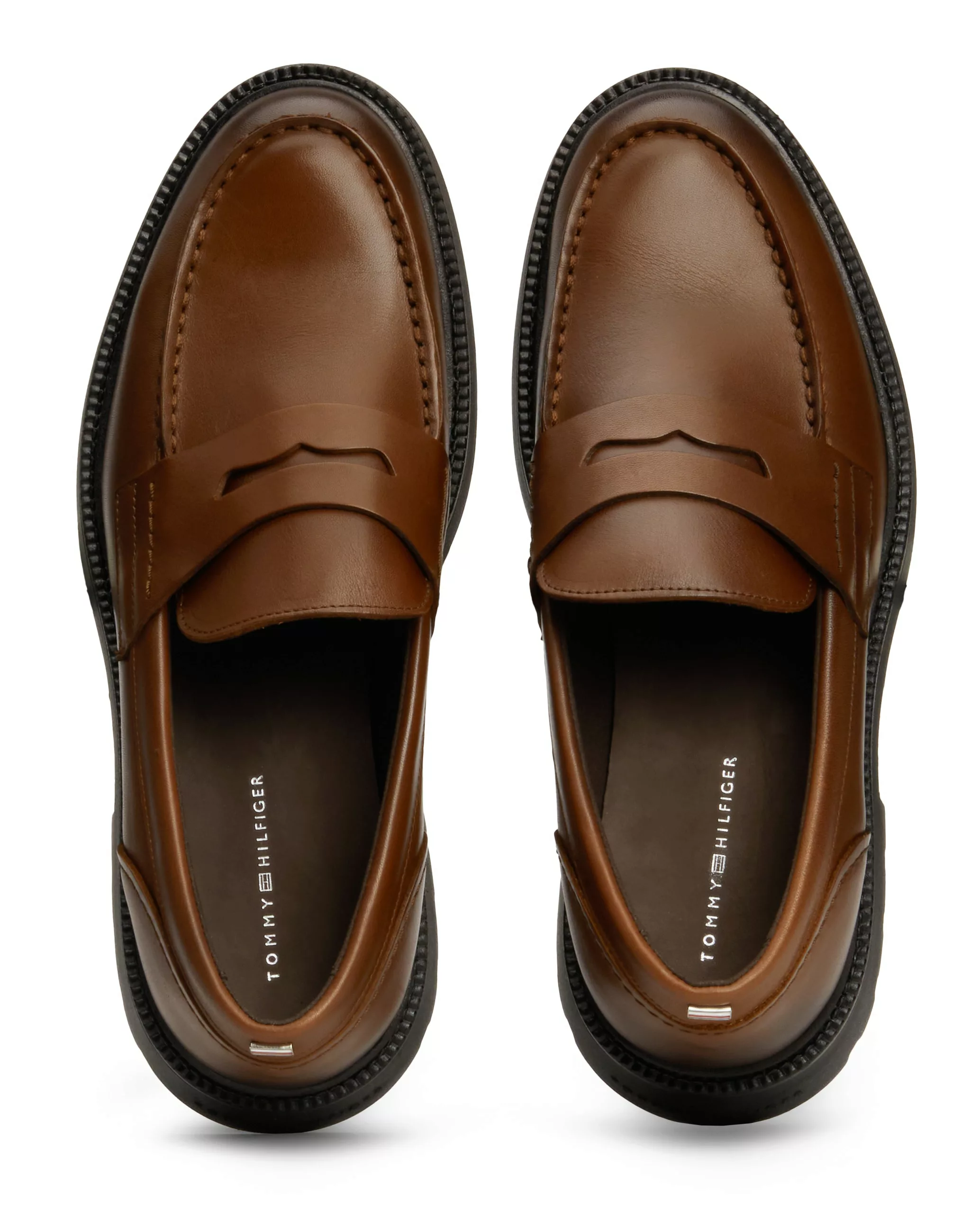 Tommy Hilfiger Slipper "LIGHT HILFIGER LEATHER LOAFER", Businessmode, Schlu günstig online kaufen