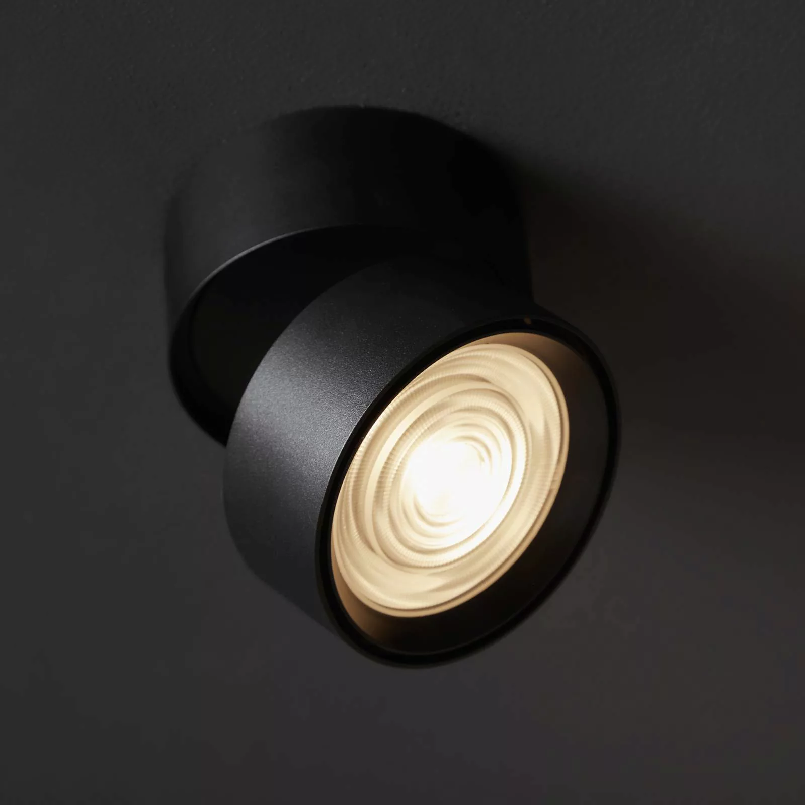 LOOM DESIGN Ray LED-Deckenspot Ø9,3cm 15W schwarz günstig online kaufen
