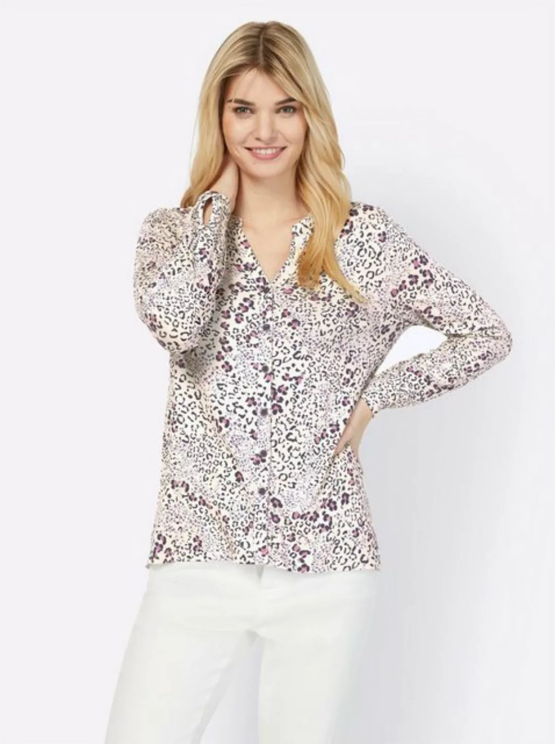 heine Klassische Bluse Jersey-Bluse günstig online kaufen