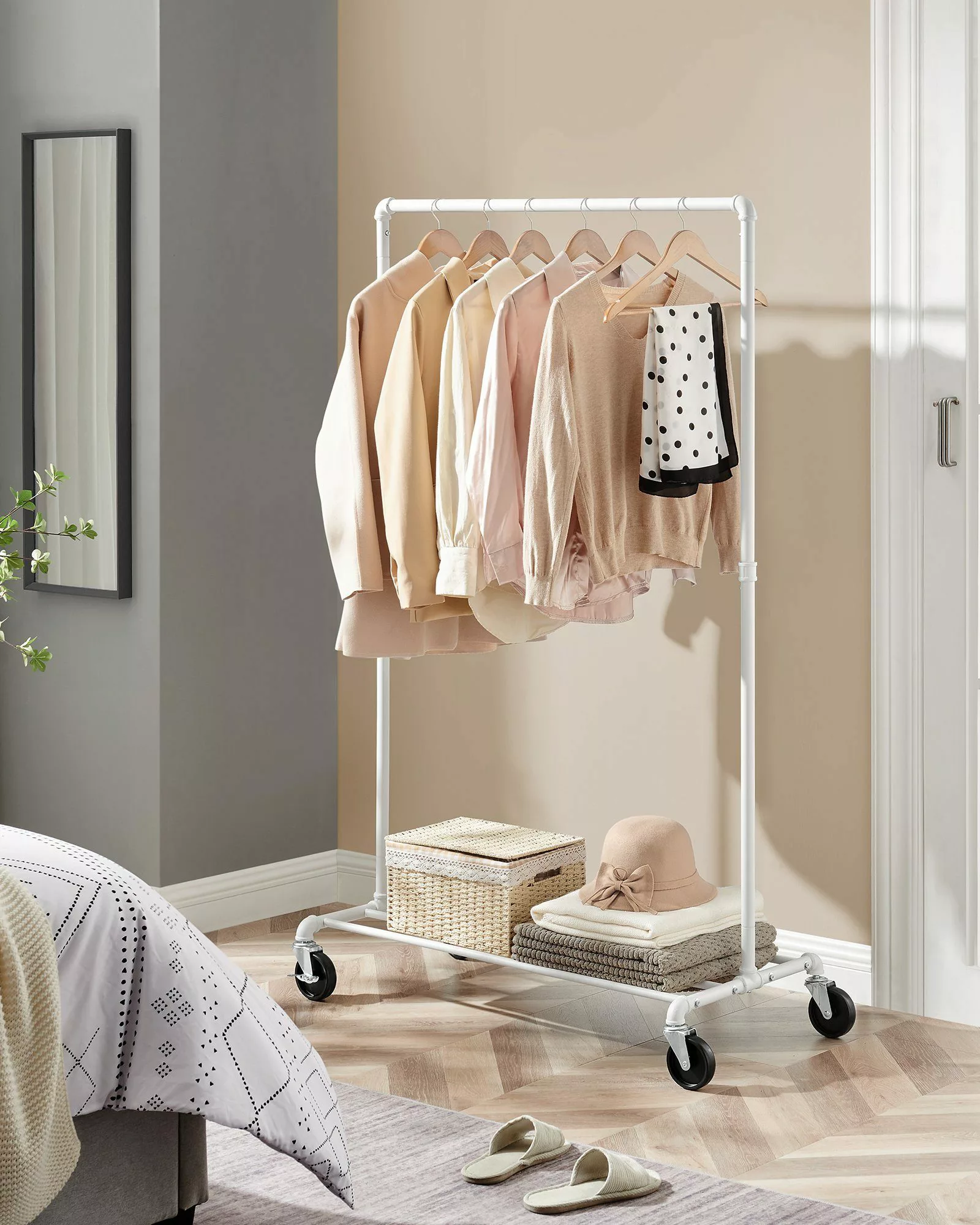 SONGMICS Kleiderständer, mit Rollen, Kleiderstange und günstig online kaufen