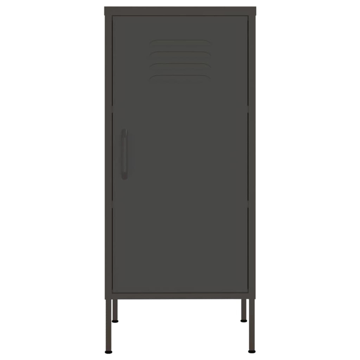 vidaXL Aktenschrank Lagerschrank Anthrazit 42,5x35x101,5 cm Stahl günstig online kaufen