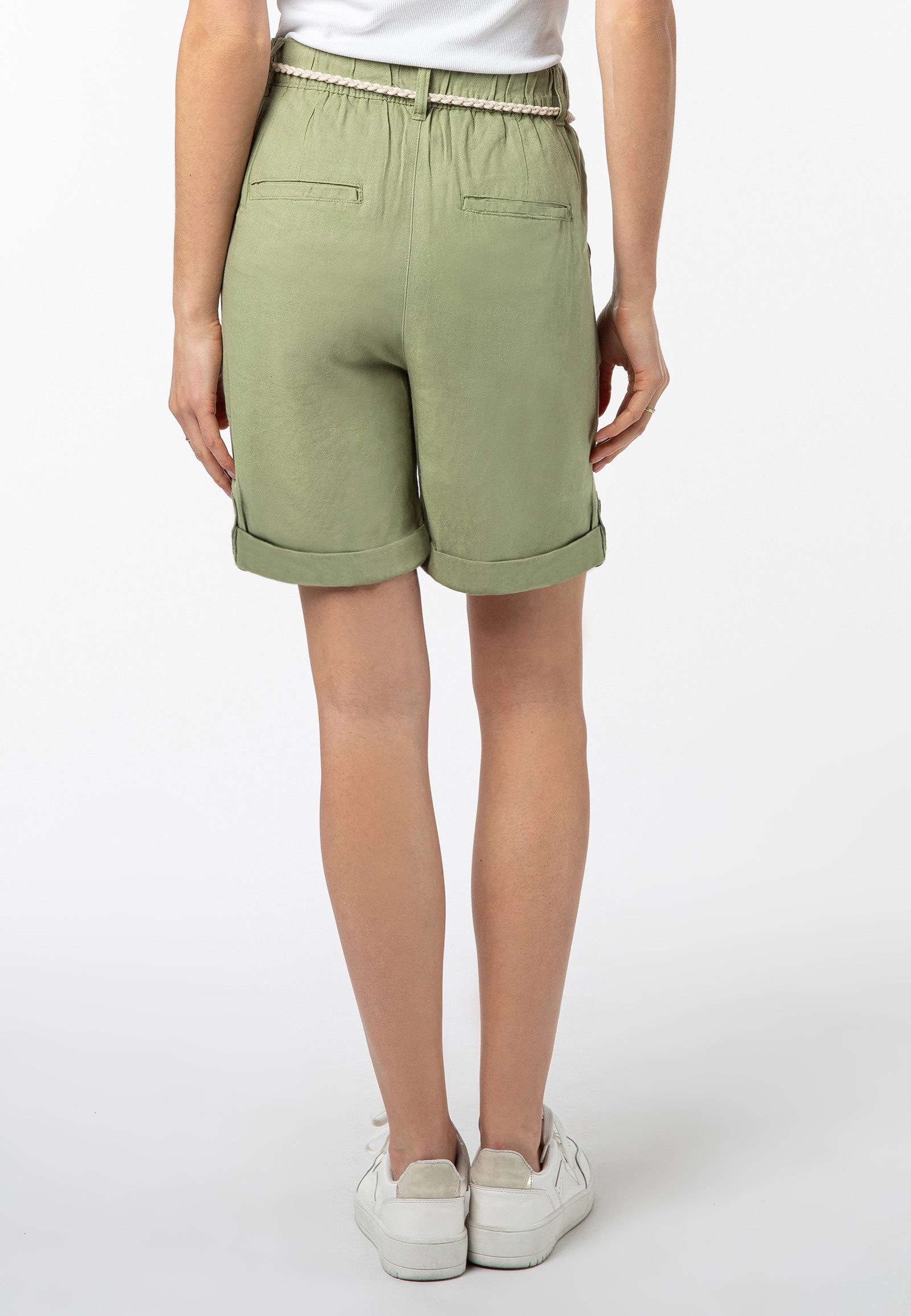 Eight2Nine Shorts Damen Stoffbermuda mit Kordelgürtel günstig online kaufen