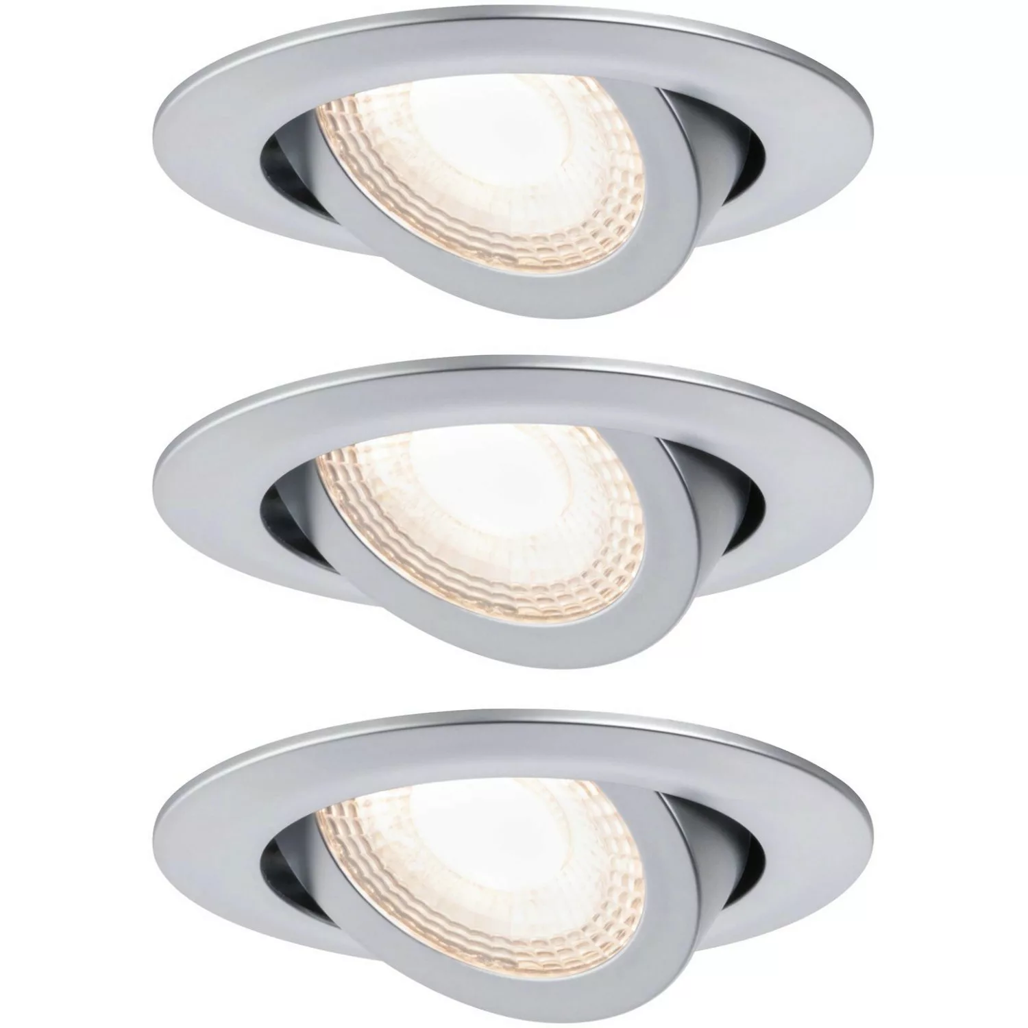 Paulmann 92986 LED-Einbauspot 3 x 6W, chrom matt günstig online kaufen